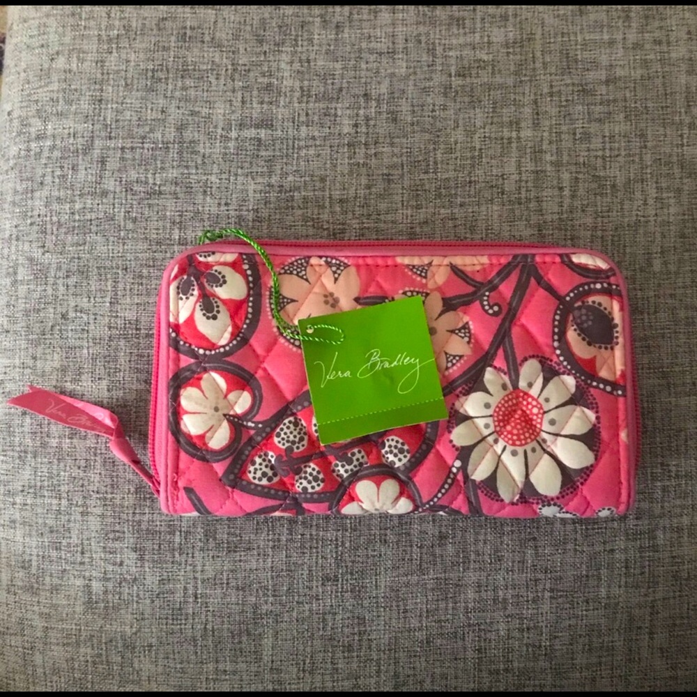 Vera Bradley Accordion Blush Pink Wallet